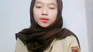 Cewek Hijab Pramuka Live Buka-Bukaan