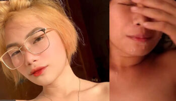 Viona Cewek Bondol Pirang Berulah Ngewe Crot Muka